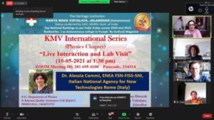 KMV International Series Episode 1 “Live Interaction and ENEA LabVisit” May 10, 2021
