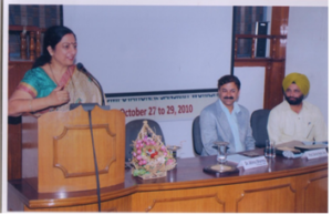 Welcoming the Chief Guest